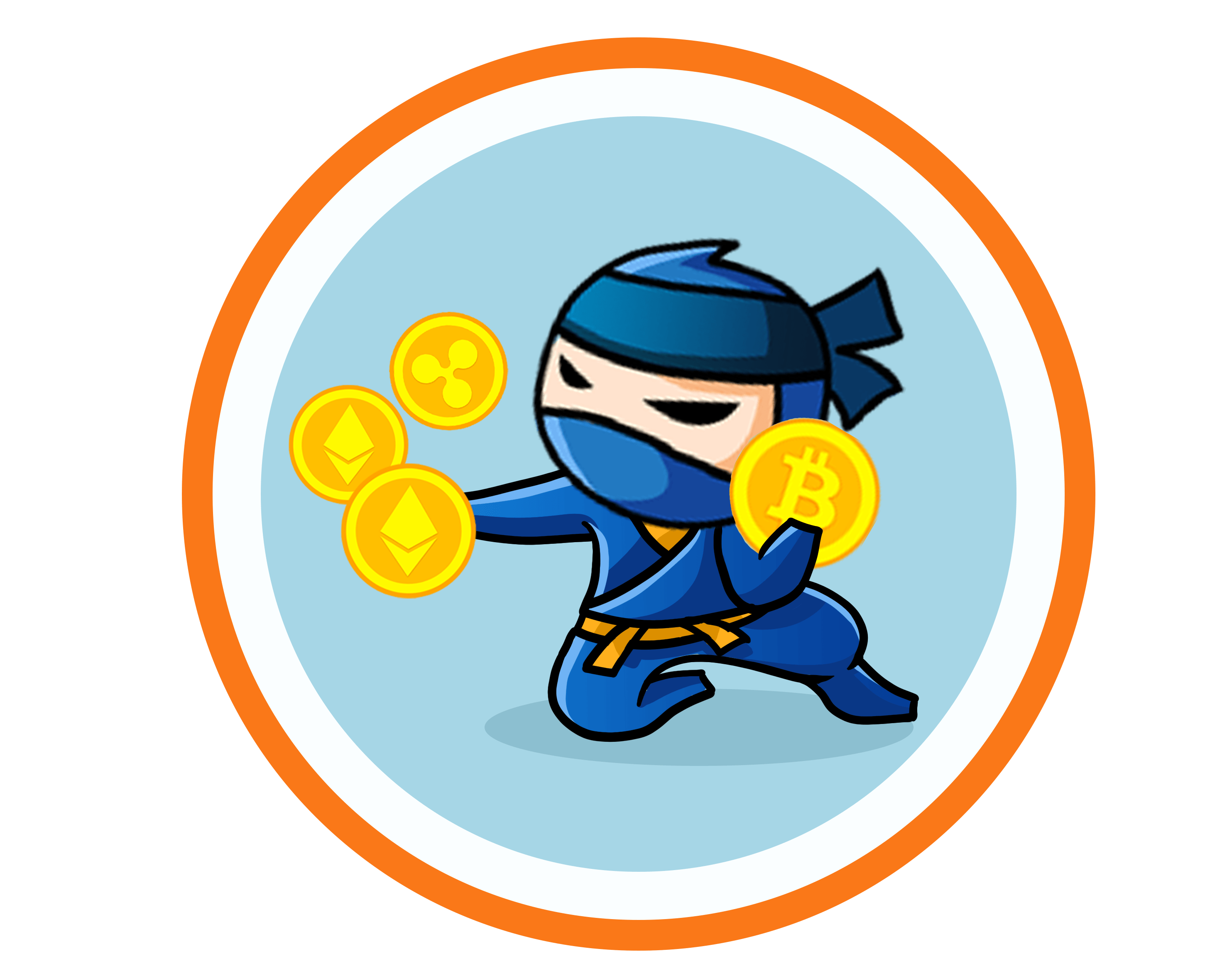 Ninja med bitcoins